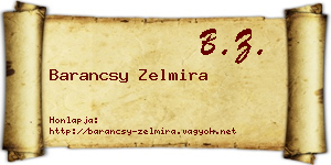 Barancsy Zelmira névjegykártya